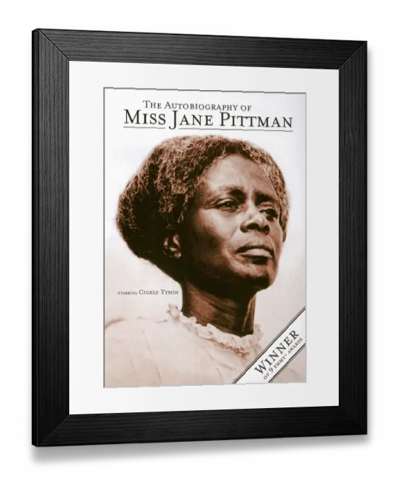 Framed Print : Ad For The Autobiography Of Miss Jane Pittman Framed Print : Ad For The Autobiography Of Miss Jane Pittman