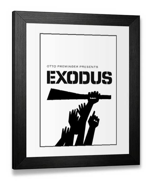 Framed Print : Poster For Exodus Framed Print : Poster For Exodus