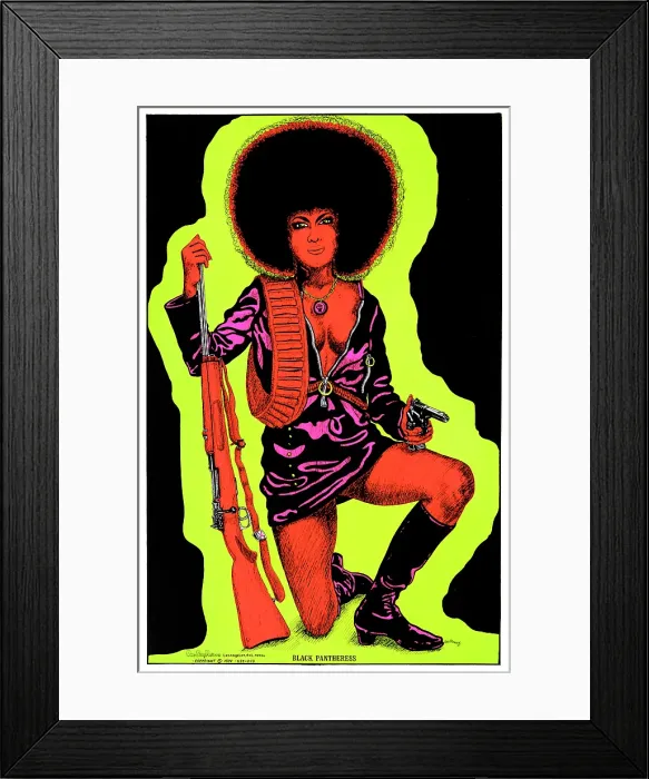 Framed Print : Black Pantheress Framed Print : Black Pantheress