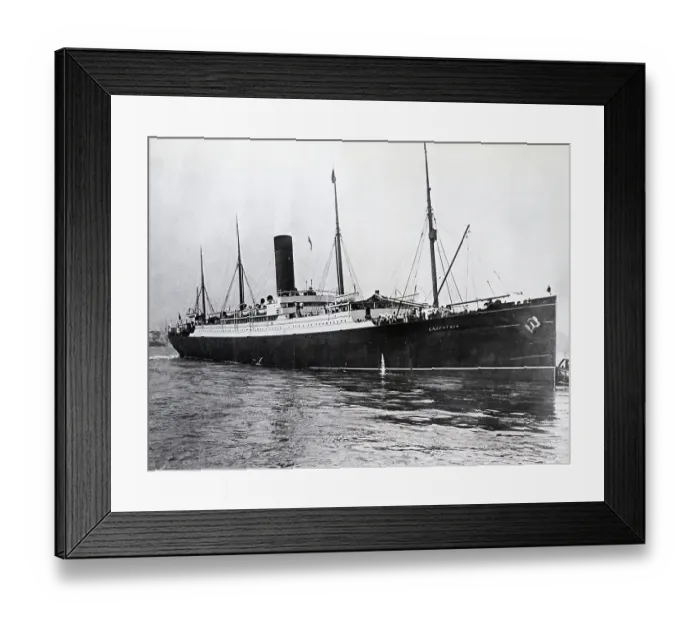 Framed Print : S.S. Carpathia, Rescue Ship For Titanic Framed Print : S.S. Carpathia, Rescue Ship For Titanic