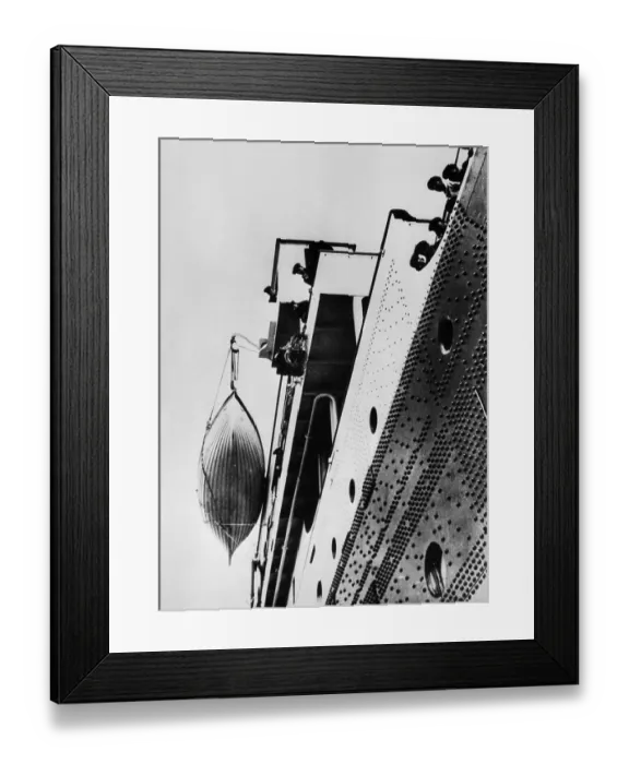 Framed Print : Bridge and Lifeboat of Titanic Framed Print : Bridge and Lifeboat of Titanic