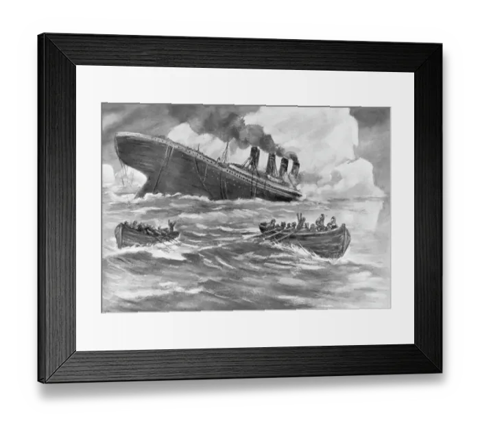 Framed Print : The Sinking of the Titanic Framed Print : The Sinking of the Titanic