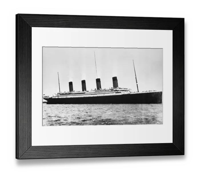 Framed Print : Titanic at Sea Framed Print : Titanic at Sea