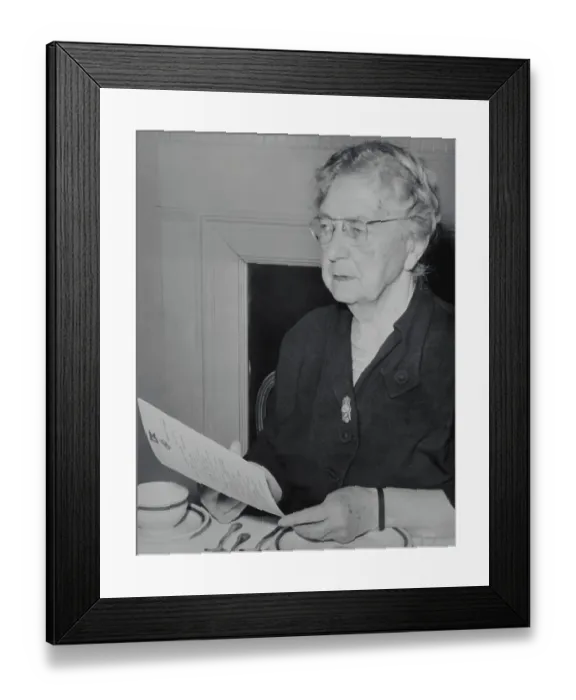 Framed Print : Titanic Survivor Reading Menu Framed Print : Titanic Survivor Reading Menu
