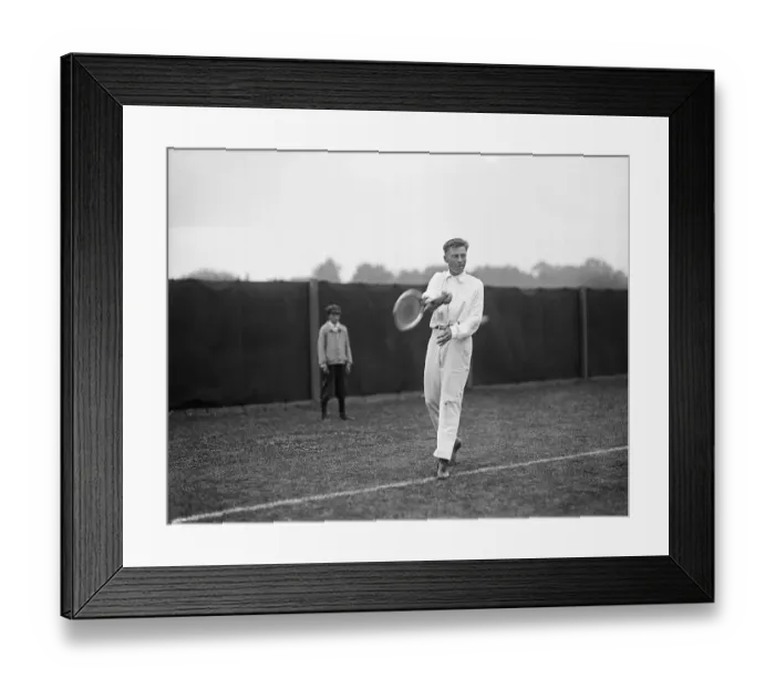 Framed Print : Karl Behr Playing Tennis Framed Print : Karl Behr Playing Tennis