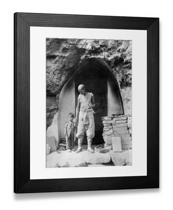 Framed Print : CHINESE CAVE DWELLERS