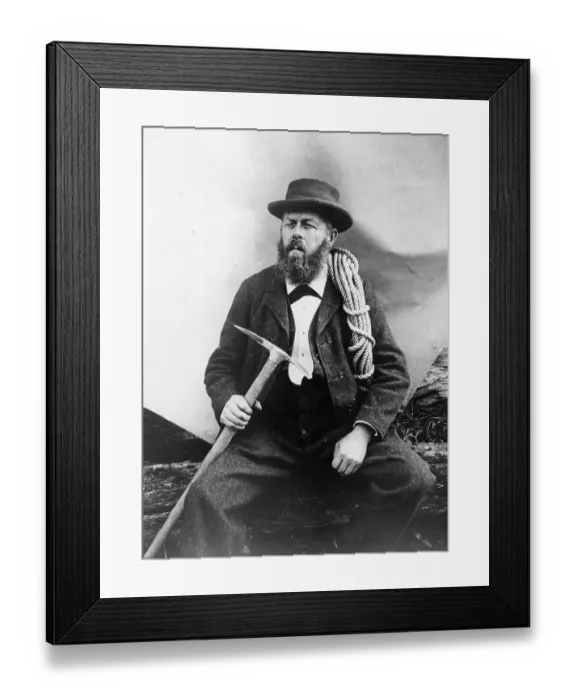 Framed Print : MOUNTAIN GUIDE IN SWITZERLAND Framed Print : MOUNTAIN GUIDE IN SWITZERLAND