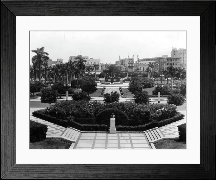 Framed Print : GARDENS AT CAPITAL OF HAVANA CUBA Framed Print : GARDENS AT CAPITAL OF HAVANA CUBA