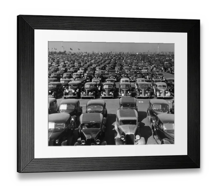 Framed Print : Parking Lot Framed Print : Parking Lot