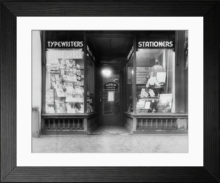 Framed Print : Typewriters And Stationery Framed Print : Typewriters And Stationery