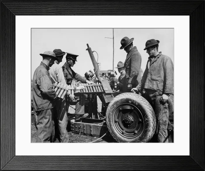 Framed Print : War Games. circa 1945.: Officers of the U.S Framed Print : War Games. circa 1945.: Officers of the U.S