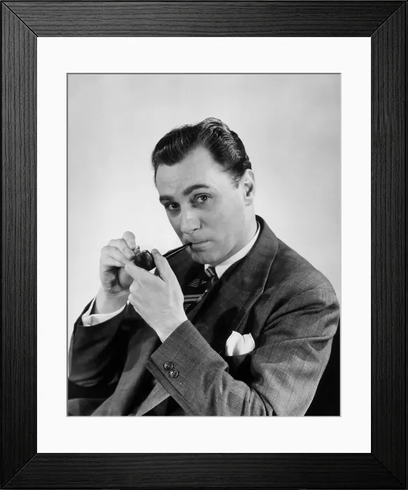 Framed Print : Pipe Smoker Framed Print : Pipe Smoker
