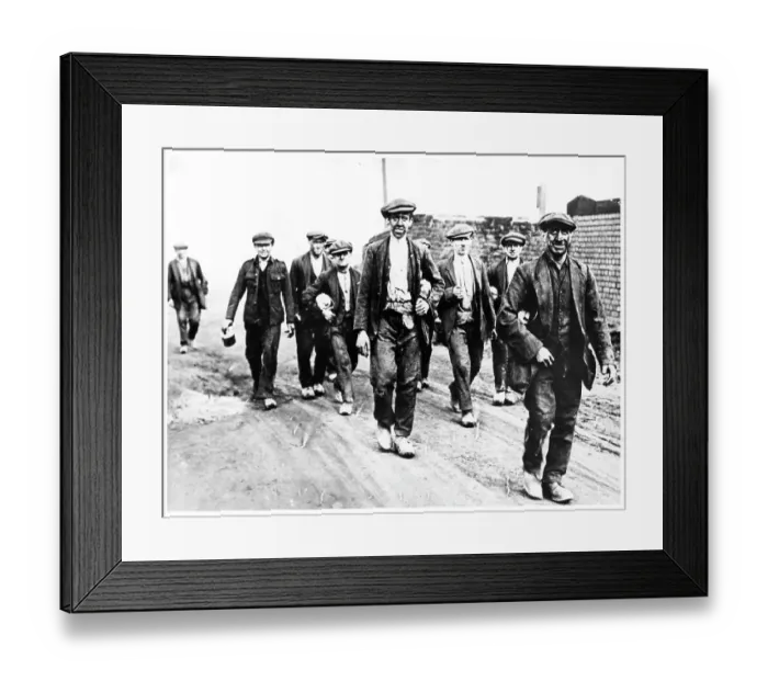 Framed Print : ENGLISH MINERS Framed Print : ENGLISH MINERS