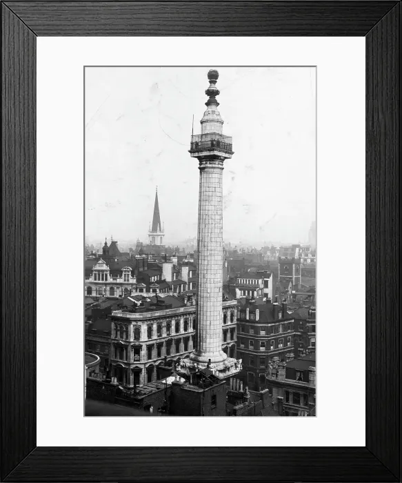 Framed Print : MONUMENT OF THE GREAT FIRE Framed Print : MONUMENT OF THE GREAT FIRE