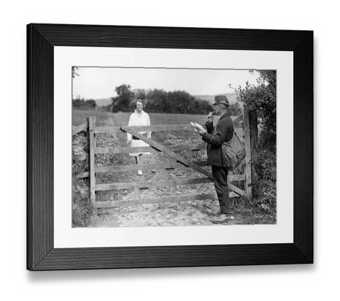 Framed Print : RURAL POSTMAN Framed Print : RURAL POSTMAN