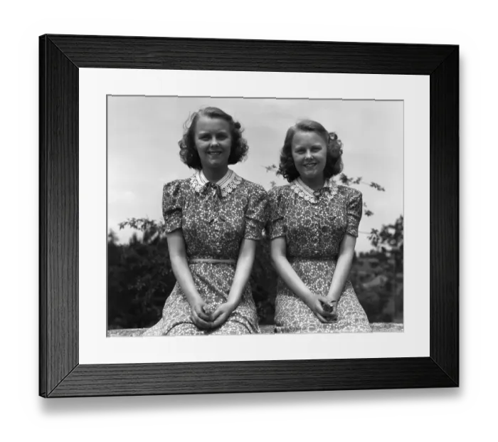 Framed Print : Twin Sisters Framed Print : Twin Sisters