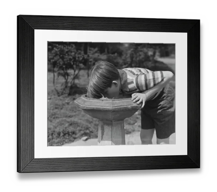 Framed Print : Thirsty Boy Framed Print : Thirsty Boy