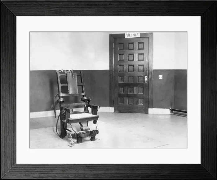 Framed Print : Sing Sing Hot Seat Framed Print : Sing Sing Hot Seat