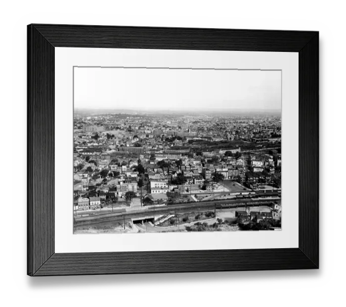 Framed Print : Aerial View Of Paterson, New Jersey Framed Print : Aerial View Of Paterson, New Jersey