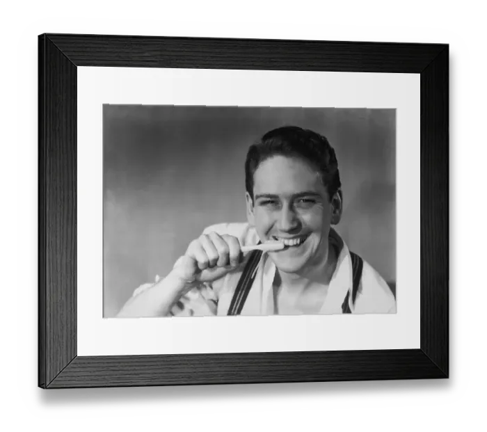 Framed Print : Brush Twice Daily Framed Print : Brush Twice Daily
