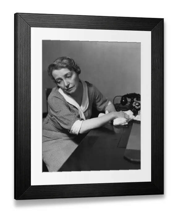 Framed Print : Unhappy Cleaner Framed Print : Unhappy Cleaner