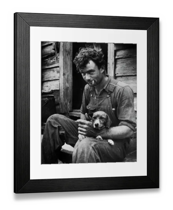 Framed Print : One Man And His Dog Framed Print : One Man And His Dog
