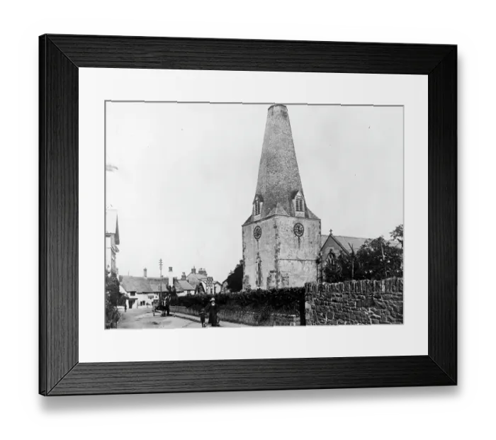 Framed Print : ST DUBRICIUS CHURCH Framed Print : ST DUBRICIUS CHURCH