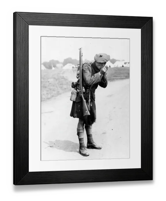 Framed Print : LONDON SCOTTISH IN CAMP Framed Print : LONDON SCOTTISH IN CAMP
