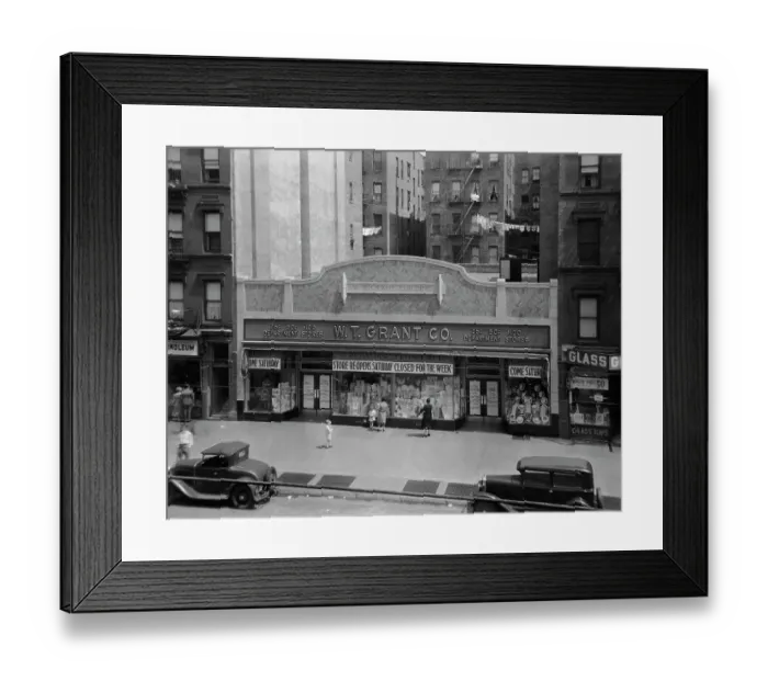 Framed Print : W.T. Grant's Dept. Store