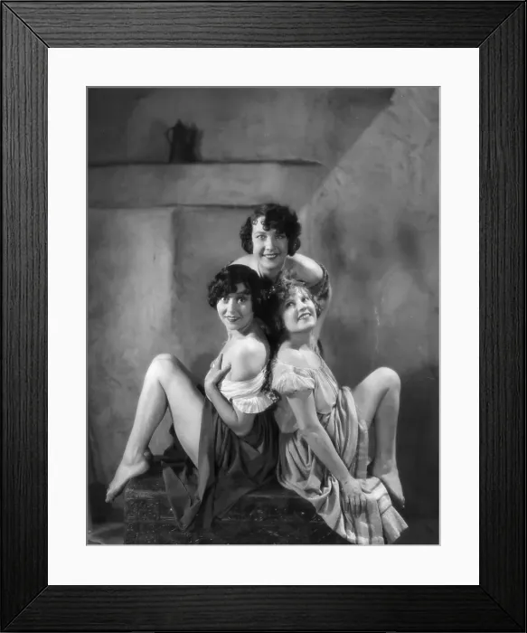 Framed Print : Canal Scene Ladies Framed Print : Canal Scene Ladies