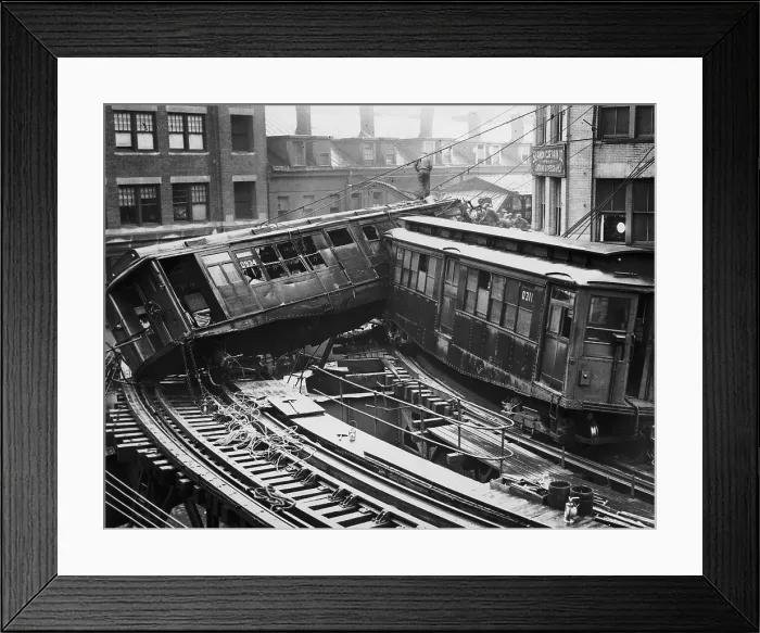 Framed Print : Train Crash Framed Print : Train Crash