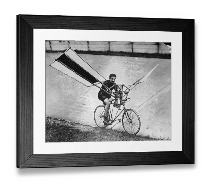 Framed Print : Flying Cycle Framed Print : Flying Cycle