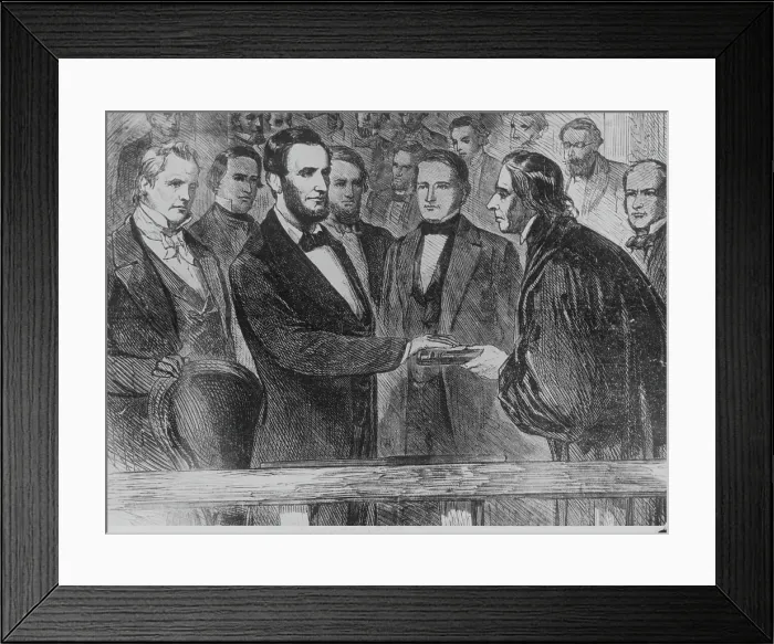 Framed Print : Inauguration Of Abraham Lincoln Framed Print : Inauguration Of Abraham Lincoln