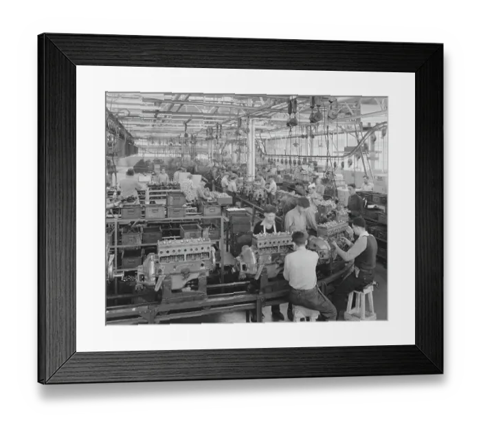 Framed Print : Assembly Line Production Framed Print : Assembly Line Production