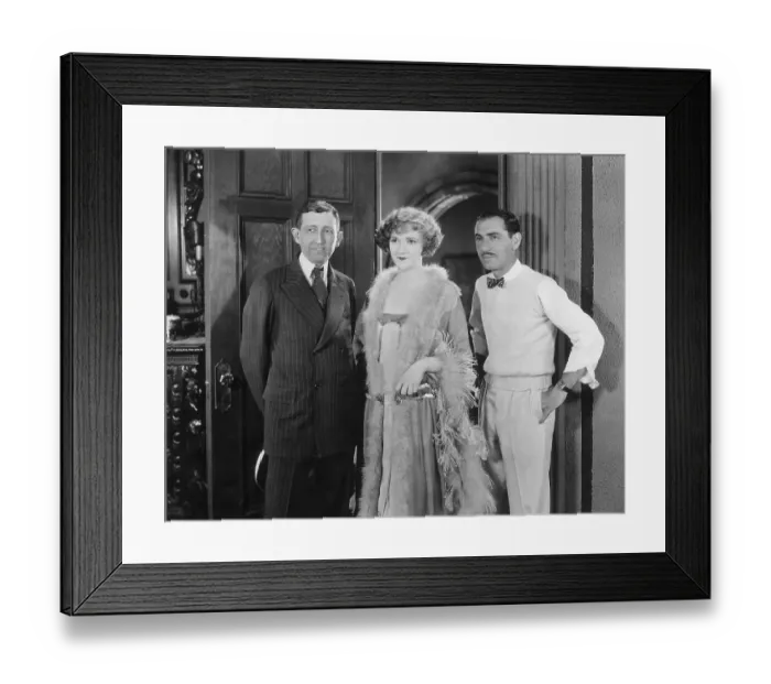 Framed Print : Silent Film Trio Framed Print : Silent Film Trio