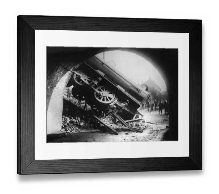 Framed Print : Hunton Bridge Crash Framed Print : Hunton Bridge Crash