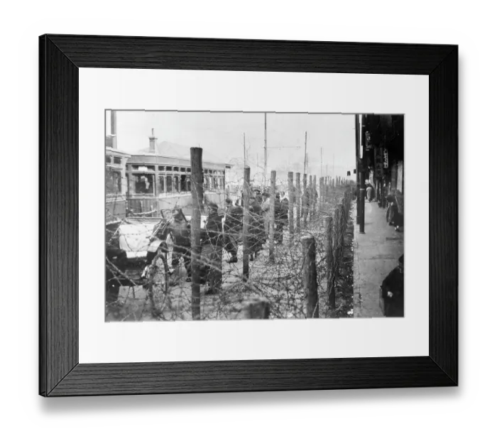Framed Print : BARBED WIRE SHANGHAI Framed Print : BARBED WIRE SHANGHAI