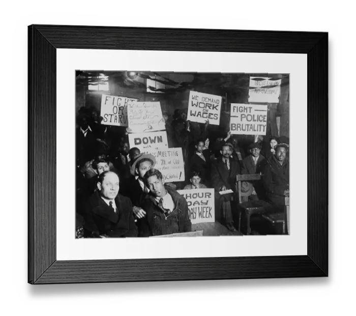 Framed Print : Demonstrators At The Communist Headquarters Framed Print : Demonstrators At The Communist Headquarters