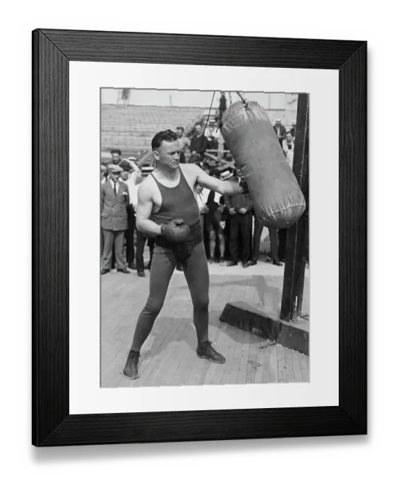 Framed Print : Tommy Gibbons, American Heavyweight Boxer Framed Print : Tommy Gibbons, American Heavyweight Boxer