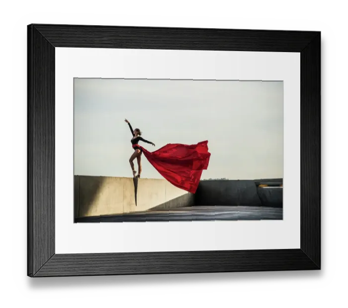 Framed Print : Female dancer dancing in the streets of Lyon, France Framed Print : Female dancer dancing in the streets of Lyon, France