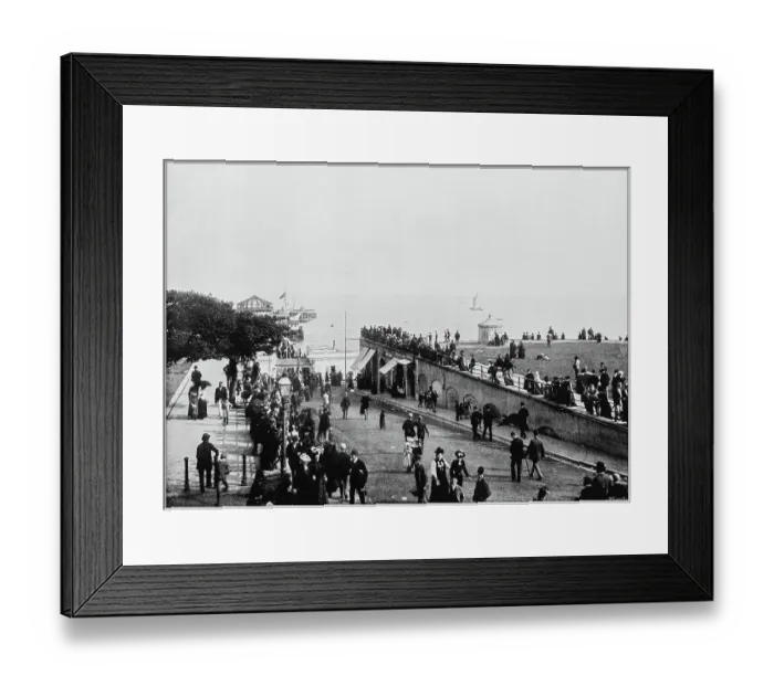Framed Print : Antique photograph of seaside towns of Great Britain and Ireland: Clacton on Sea Framed Print : Antique photograph of seaside towns of Great Britain and Ireland: Clacton on Sea