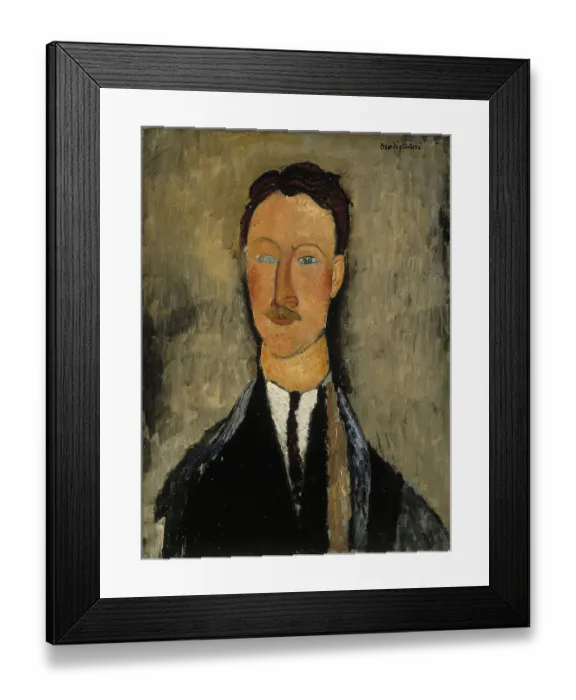 Framed Print : Portrait of Léopold Survage (1879-1968). Artist: Modigliani, Amedeo (1884-1920) Framed Print : Portrait of Léopold Survage (1879-1968). Artist: Modigliani, Amedeo (1884-1920)