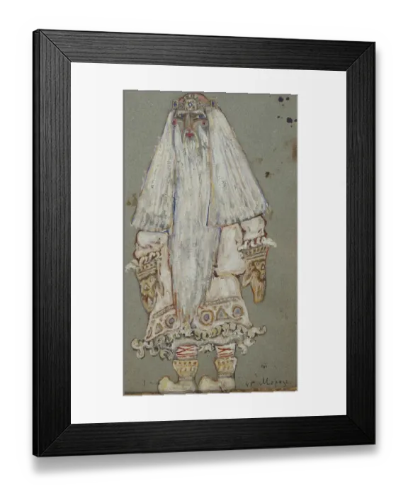 Framed Print : Ded Moroz. Costume design for the theatre play Snow Maiden by A. Ostrovsky, 1912. Artist: Roerich, Nicholas (1874-1947) Framed Print : Ded Moroz. Costume design for the theatre play Snow Maiden by A. Ostrovsky, 1912. Artist: Roerich, Nicholas (1874-1947)