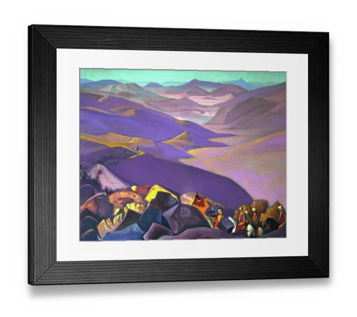 Framed Print : Mongolia. Genghis Khan's Campaign, 1937-1938. Artist: Roerich, Nicholas (1874-1947) Framed Print : Mongolia. Genghis Khan's Campaign, 1937-1938. Artist: Roerich, Nicholas (1874-1947)