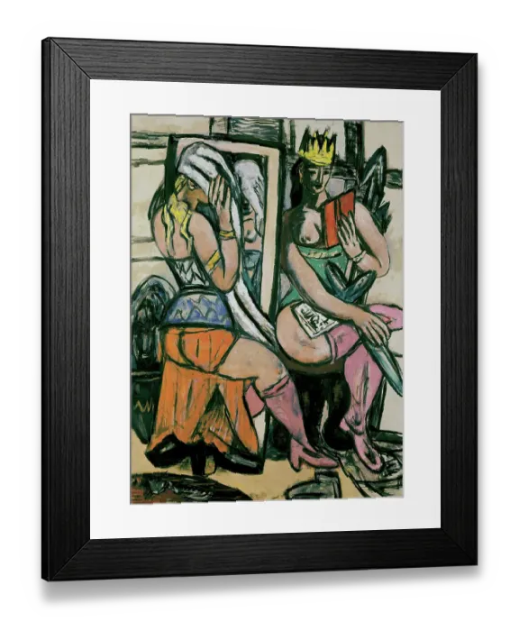 Framed Print : Two Actresses At The Dressing Room Framed Print : Two Actresses At The Dressing Room