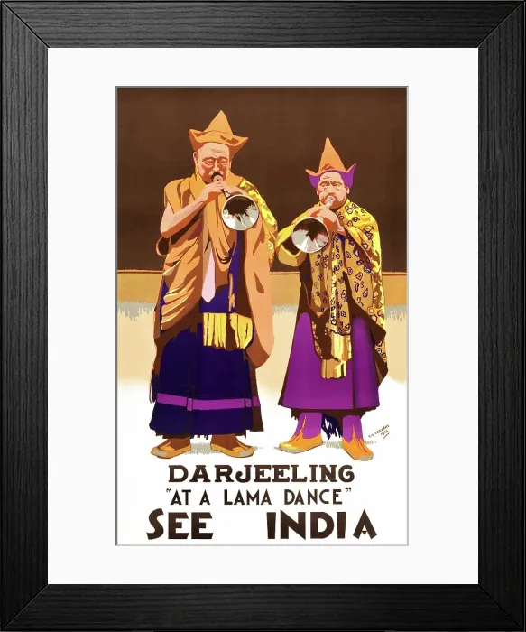 Framed Print : At A Lama Dance Framed Print : At A Lama Dance