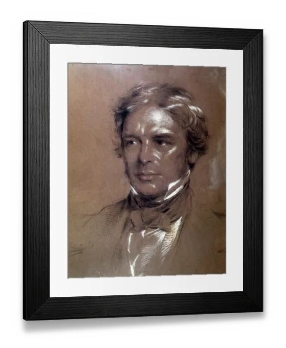 Framed Print : Portrait of Michael Faraday Framed Print : Portrait of Michael Faraday