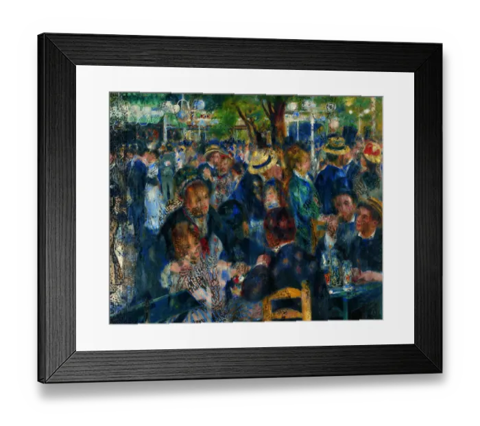 Framed Print : Dance at Le moulin de la Galette (Il Bal au Moulin de la Galette), by Pierre-Auguste Renoir, 1876, 19th Century, oil on canvas, 131 x 175 cm