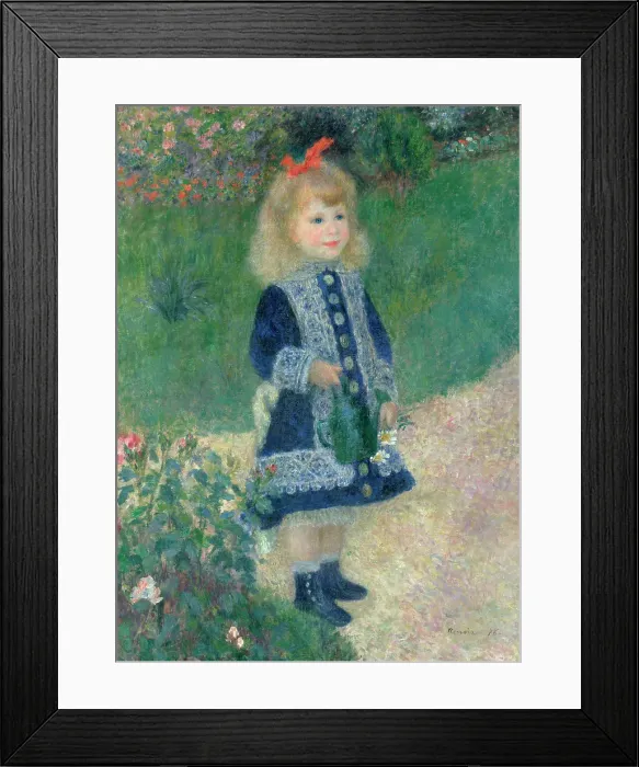 Framed Print : Girl With A Watering Can Framed Print : Girl With A Watering Can