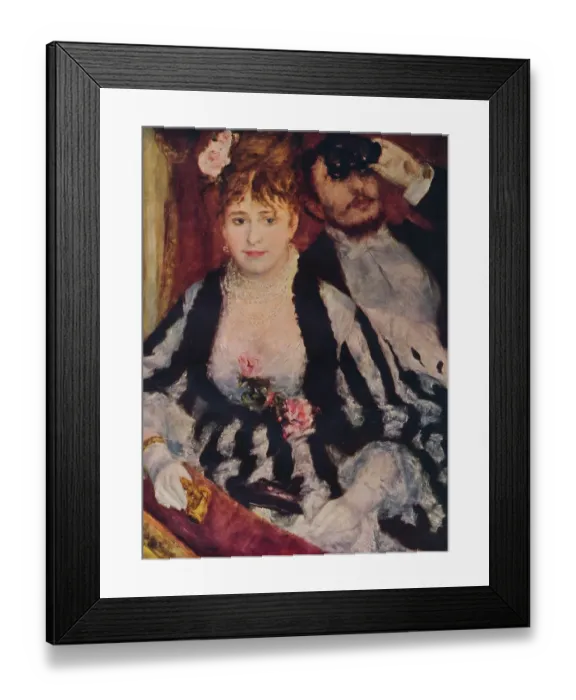 Framed Print : La Loge (The Theatre Box), 1874, (1938). Artist: Pierre-Auguste Renoir Framed Print : La Loge (The Theatre Box), 1874, (1938). Artist: Pierre-Auguste Renoir